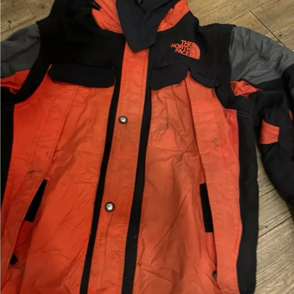 The North Face Orange and Black Jacket - Picture 2 of 4